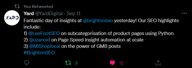 LeeFootSEO's tweet photo. Sign up to my #brightonseo talk to find out how your products can automatically subcategorise you Website whilst you wait. Includes code release to use on your or your client Websites. #python #ecommerceseo #technicalseo

Signup 👇 https://t.co/Dz3SspDYrU https://t.co/8S480lfMcX