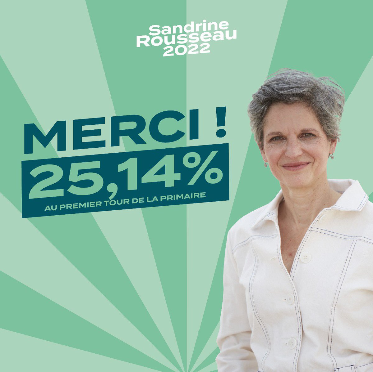 Merci à toutes et à tous pour votre mobilisation !
Félicitations à Yannick Jadot et bravo à Delphine Batho, Eric Piolle et Jean-Marc Governatori. 
Ensemble nous pouvons porter 1 projet écologique radical et de justice sociale pour gagner la présidentielle 2022. On est prêt·e·s !