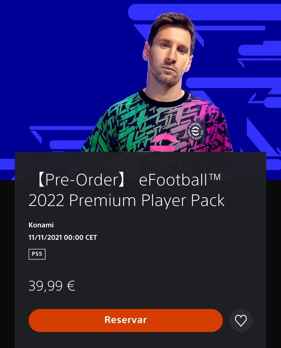 Si el "Player Pack" de #eFootball2022 que sólo incluye unas monedas y jugadores, cuesta casi 40 euros, ¿cuánto costarán los modos de juego como la Máster League? 🤨🤔
🔄 RT si te interesa qué Konami empiece a decir precios 💰
<a href="/play_eFootball/">eFootball</a>