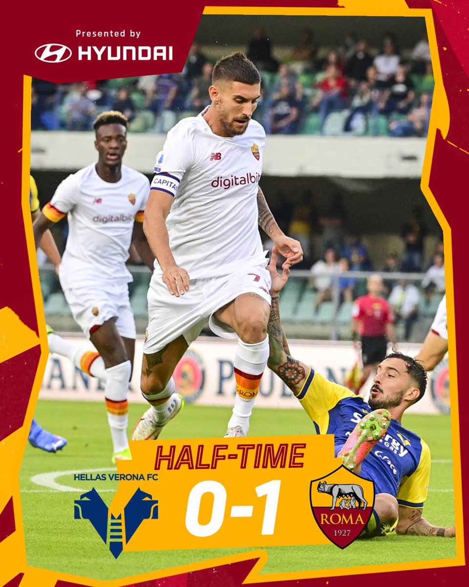 HT: Verona 0-1 Roma (il Capitano Lorenzo Pellegrini)