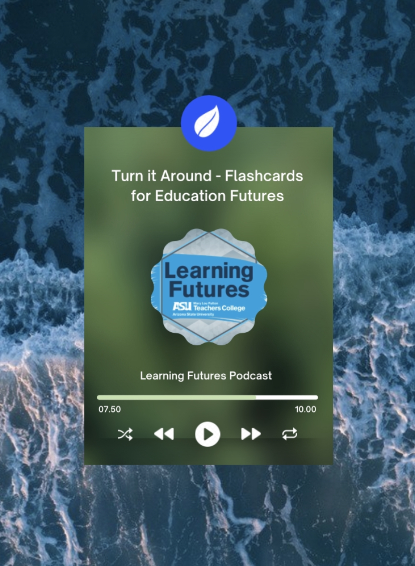 Did you know that we were featured on #ArizonaStateUniversity's Learning Futures #Podcast, where members of the Turn It Around! Cards Team talked about the importance of #youth in #climateaction and our #global youth #climateart project?

Find it here: tinyurl.com/learningfuture…