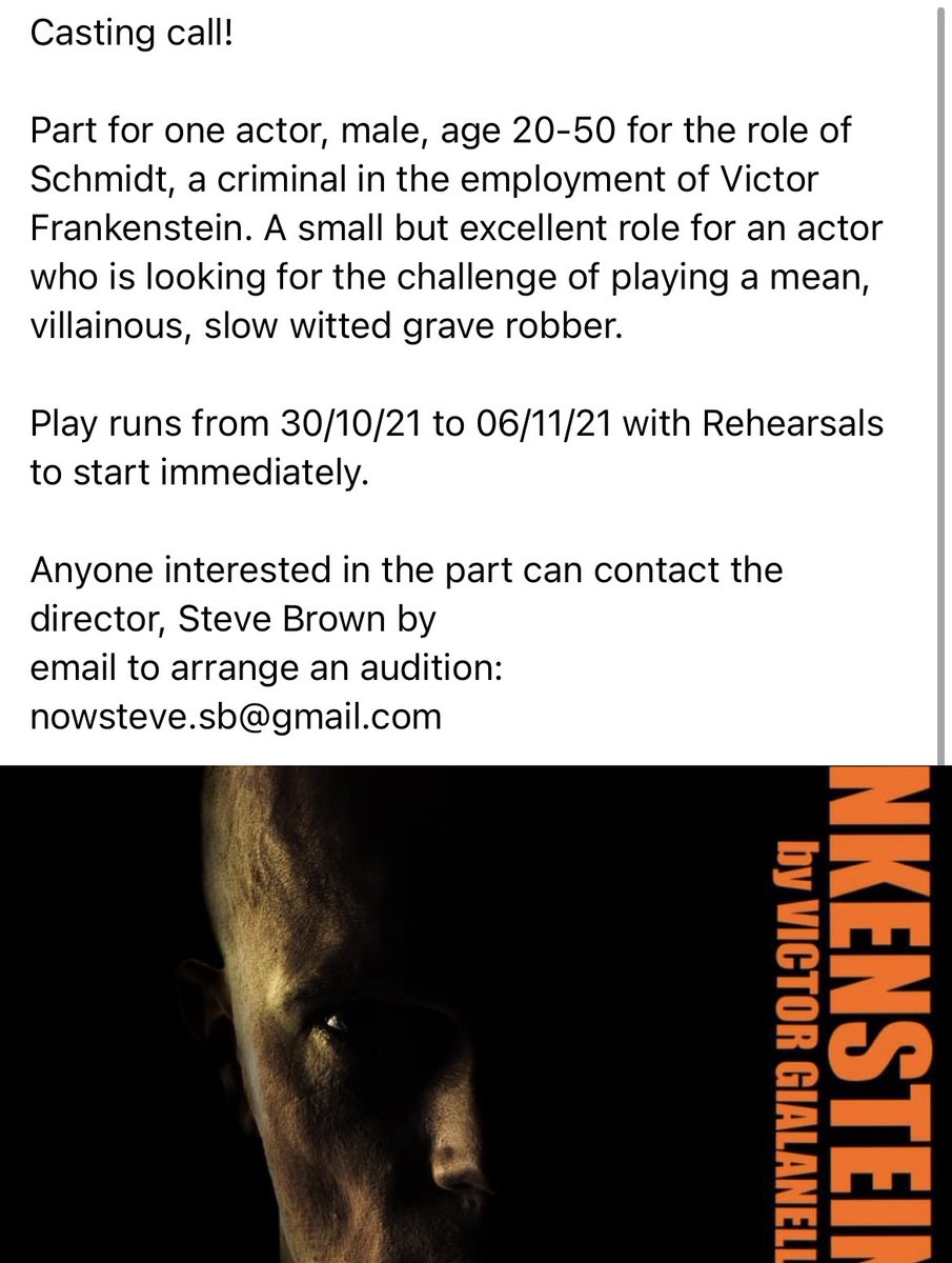 CoventryACTS's tweet photo. @The_Criterion have a new casting call for their upcoming production. Check out the info below⬇️

https://t.co/PErlYco0d3 https://t.co/wQIMHDjTZl