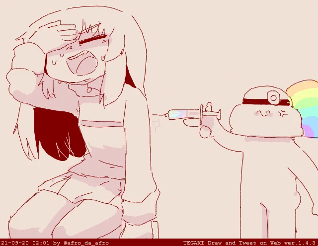 2時じゃん!!?? #tegaki_dt 