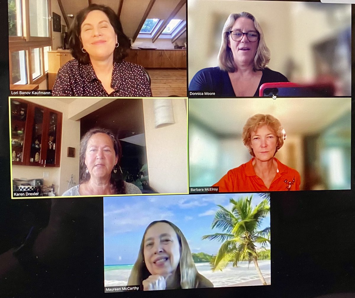 Successful Zoom launch today of #81Reigns book club featuring <a href="/LoriKaufmann/">Lori Banov Kaufmann</a> talking about her historical novel, Rebel Daughter. We highly recommend it! Pictured: <a href="/BarbaraMcElroy/">Barbara McElroy</a> <a href="/krdrex/">Karen Drexler</a> <a href="/DrDonnica/">Donnica Moore MD</a> &amp; Maureen McCarthy. <a href="/princetonalumni/">Princeton Alumni</a>