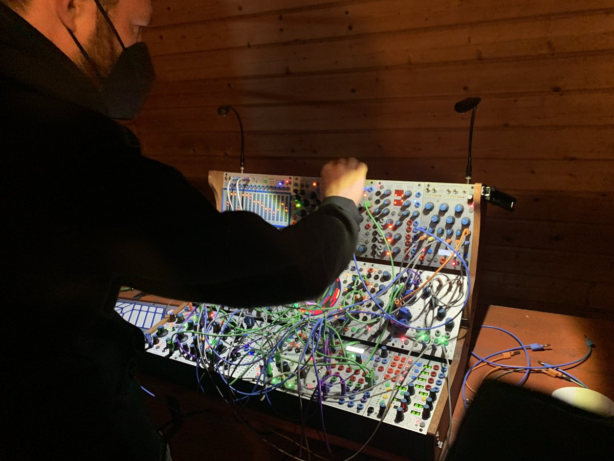 My second time on a Buchla. I still have no idea what is going on when playing it