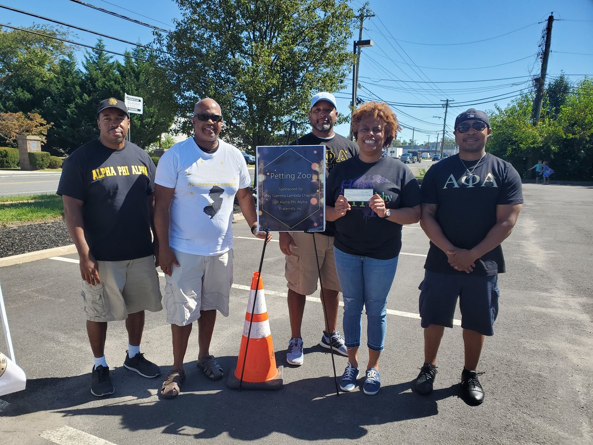 luciusd912's tweet photo. Brothers of Nu Gamma Lambda chapter of AphiA supporting the Happy Healthy You Open House in Glassboro, NJ @apa1906NETwork #Forthe7Jewels https://t.co/lnu2PDZygb