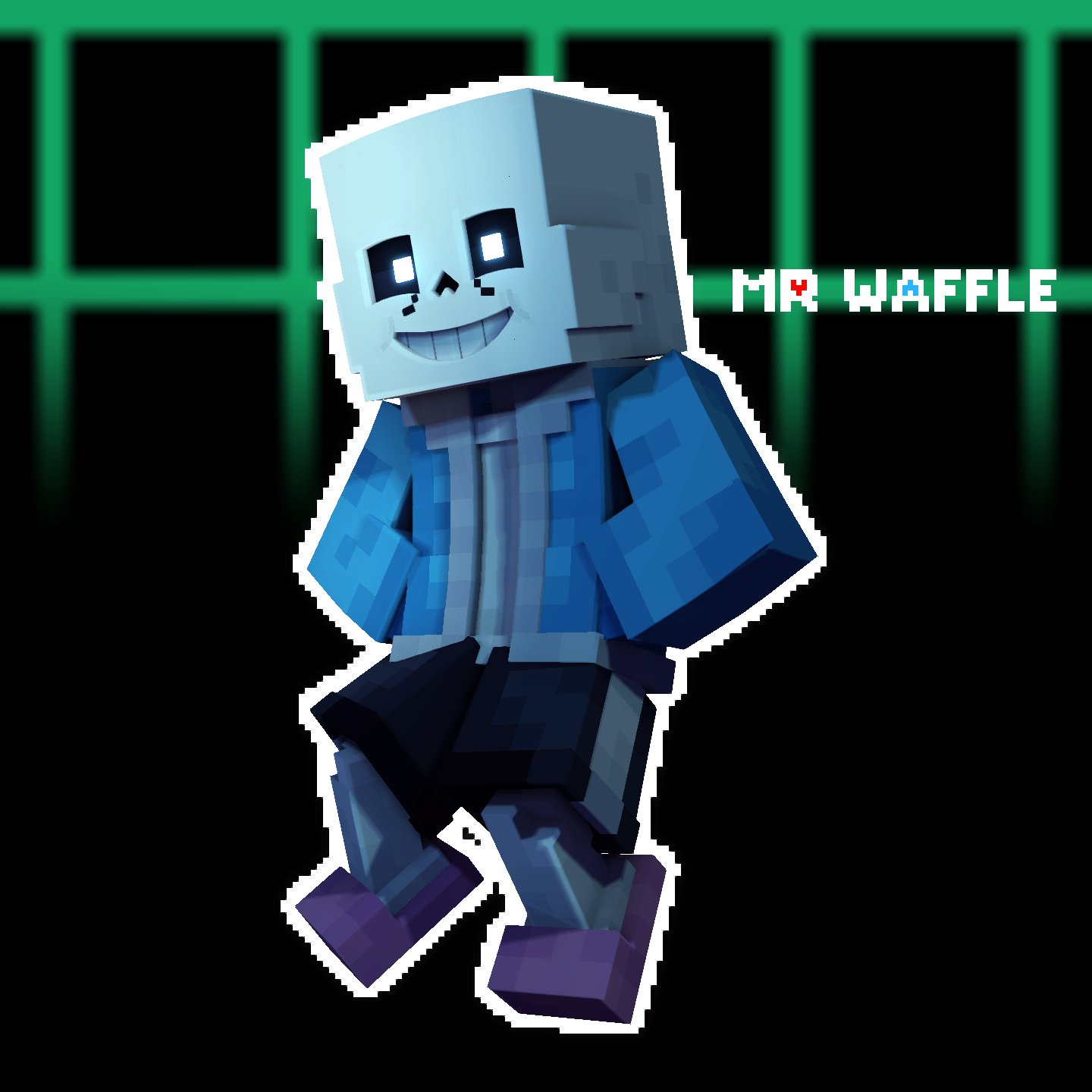 Sans in minecraft #undertale #sans #megalovania #minecraft #Minecr