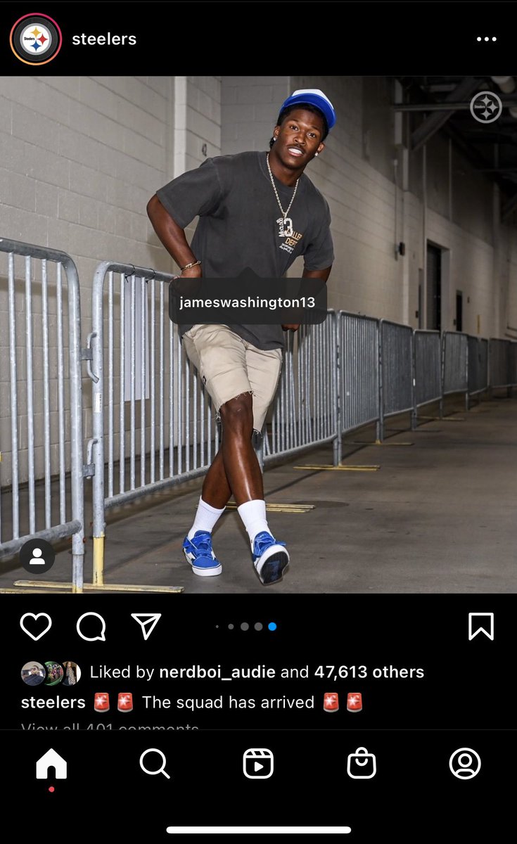 That’s not James Washington. Damn, it really be your own people. 😅 <a href="/steelers/">Pittsburgh Steelers</a>