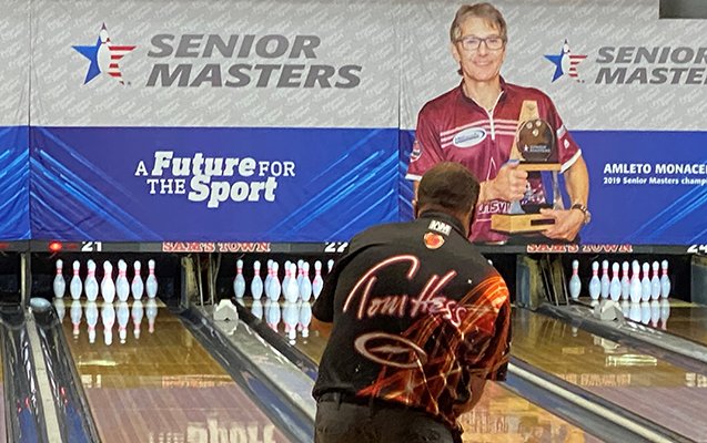In the second stepladder match at the 2021 #USBCSeniorMasters, Tom Hess defeated Pete Weber, 201-183. 

Weber, who was looking to become the event's first three-time winner, finishes fourth, worth $6,500.

Hess will face No. 2 seed Doug Kent of Newark, N.Y.

Watch live on BowlTV!