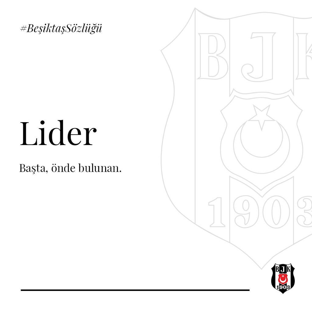 #BeşiktaşSözlüğü - 30

Lider

Başta, önde bulunan.