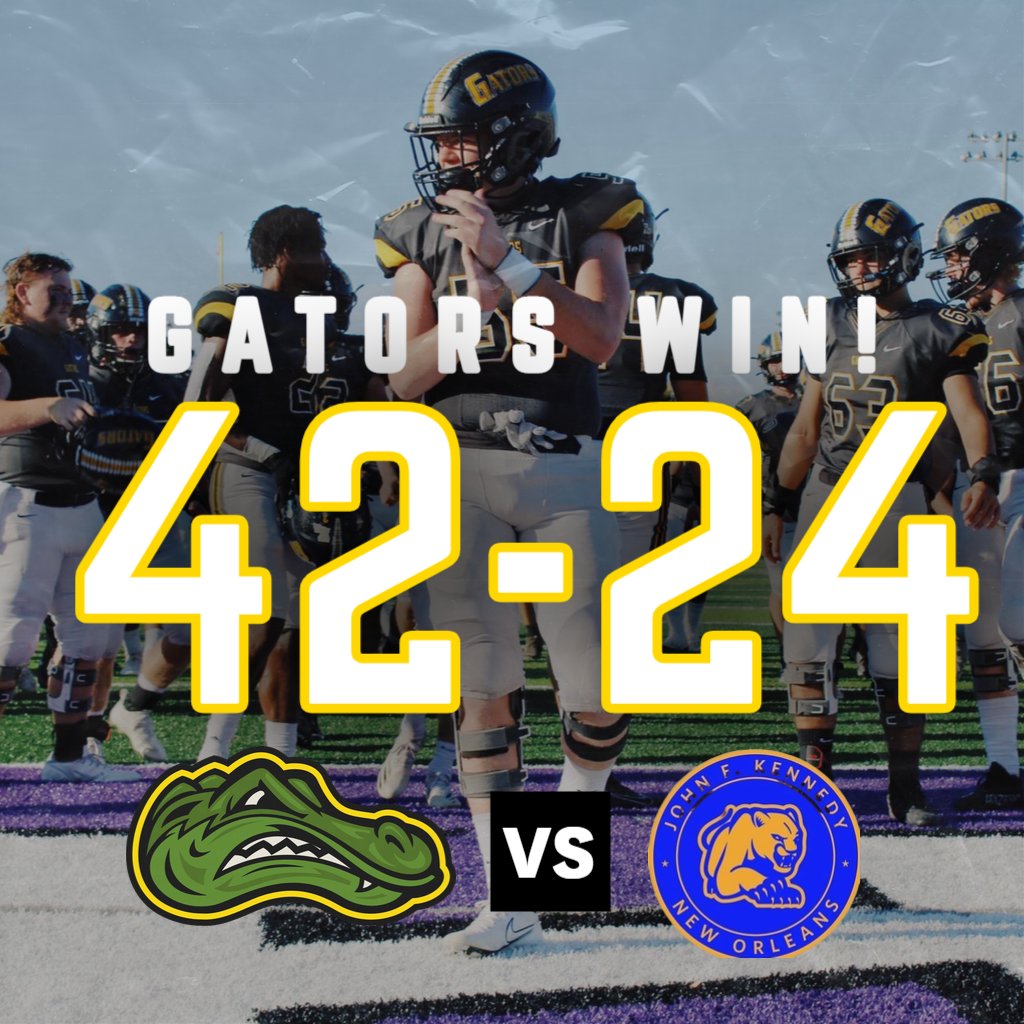 GATORS TAKE ANOTHER WIN! 
FINAL SCORE: 42-24 
2-0!