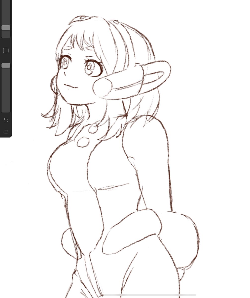 I zoned out and sketched ochako in my old style 😂 