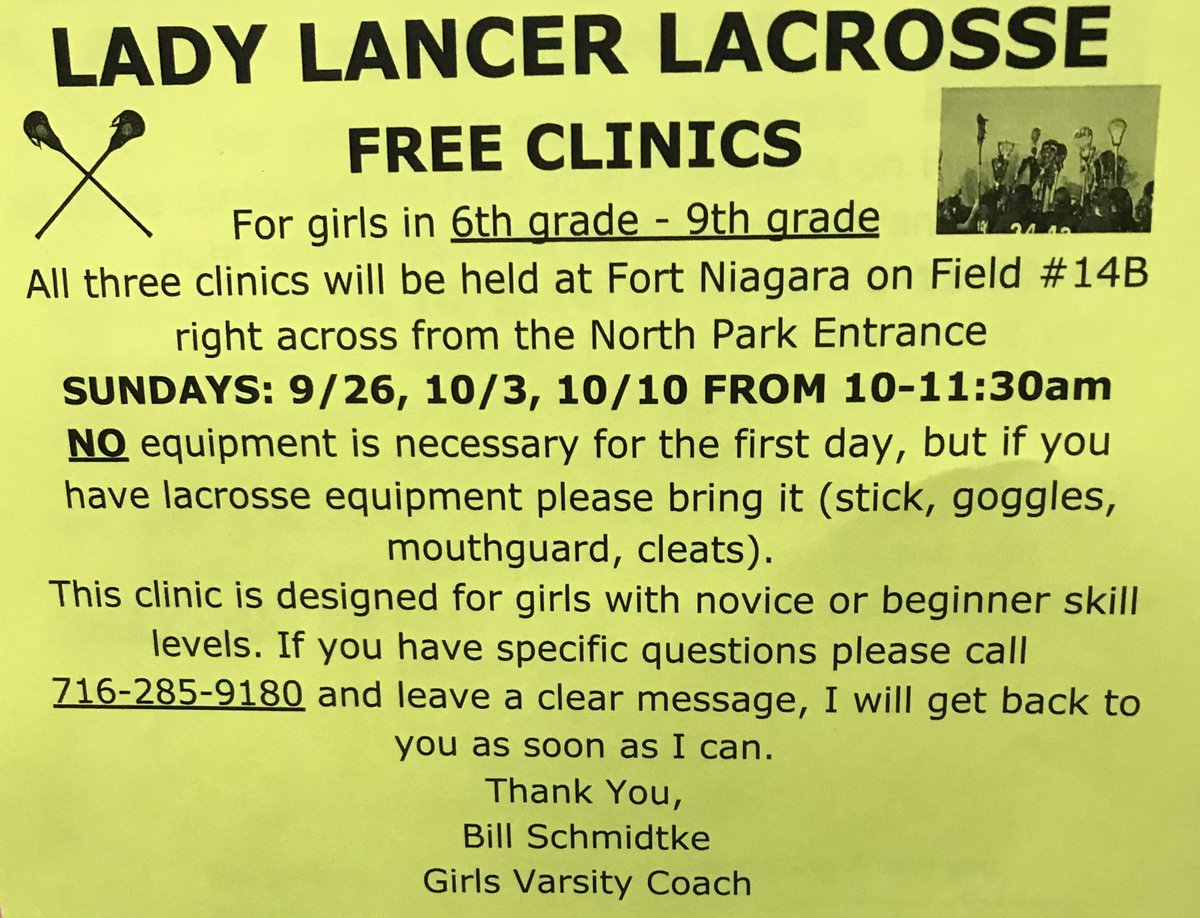 Lew-Port Girls Lacrosse Clinic Information! <a href="/LewPortLancers/">Lew-Port Athletics</a> <a href="/LewPortMS/">Lewiston-Porter MS</a> <a href="/LewPortHS/">Lew-Port High School</a>