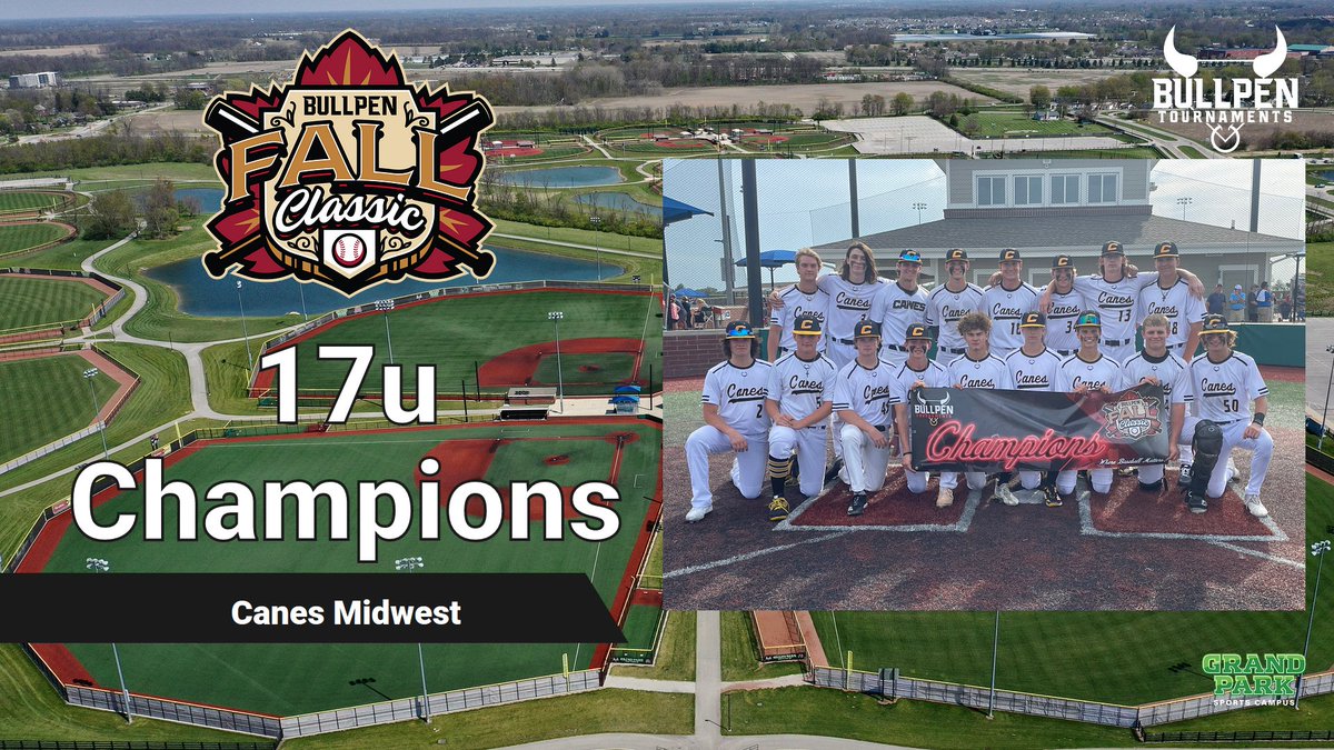 🥇 Congratulations to our 17u Champions in the Bullpen Fall Classic, <a href="/CanesMidwest/">Canes Midwest</a>! 🥇

#WhereBaseballMatters
