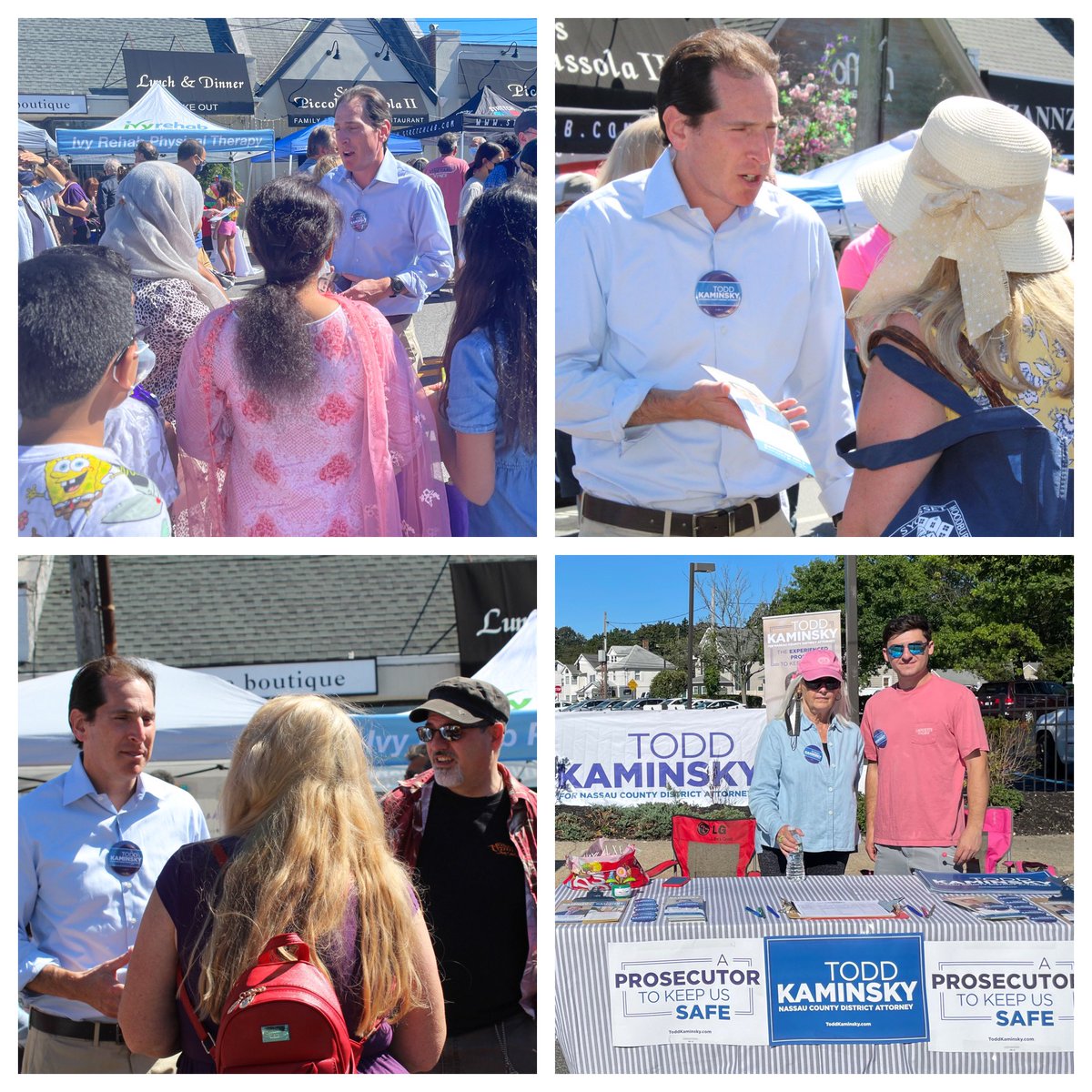 Had a great day talking with voters at the @SyossetChamber street fair.