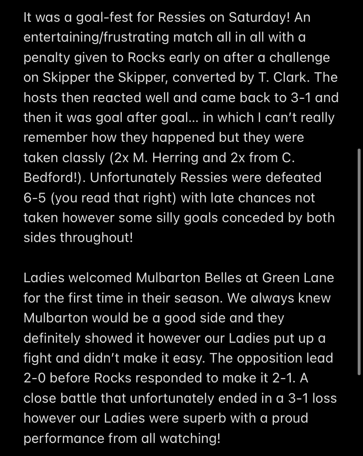 RocklandUnited's tweet photo. Rocks Round-up attached
#PointGained #TaylorOnTheScoresheet #RampantRessies #GoalFest #ItWasntASitter #ChipButtys #SignMallieUp #AnotherOneForBex #ALotOfFlicks #Rocks
🔴⚫️ https://t.co/WulVo1cxEU