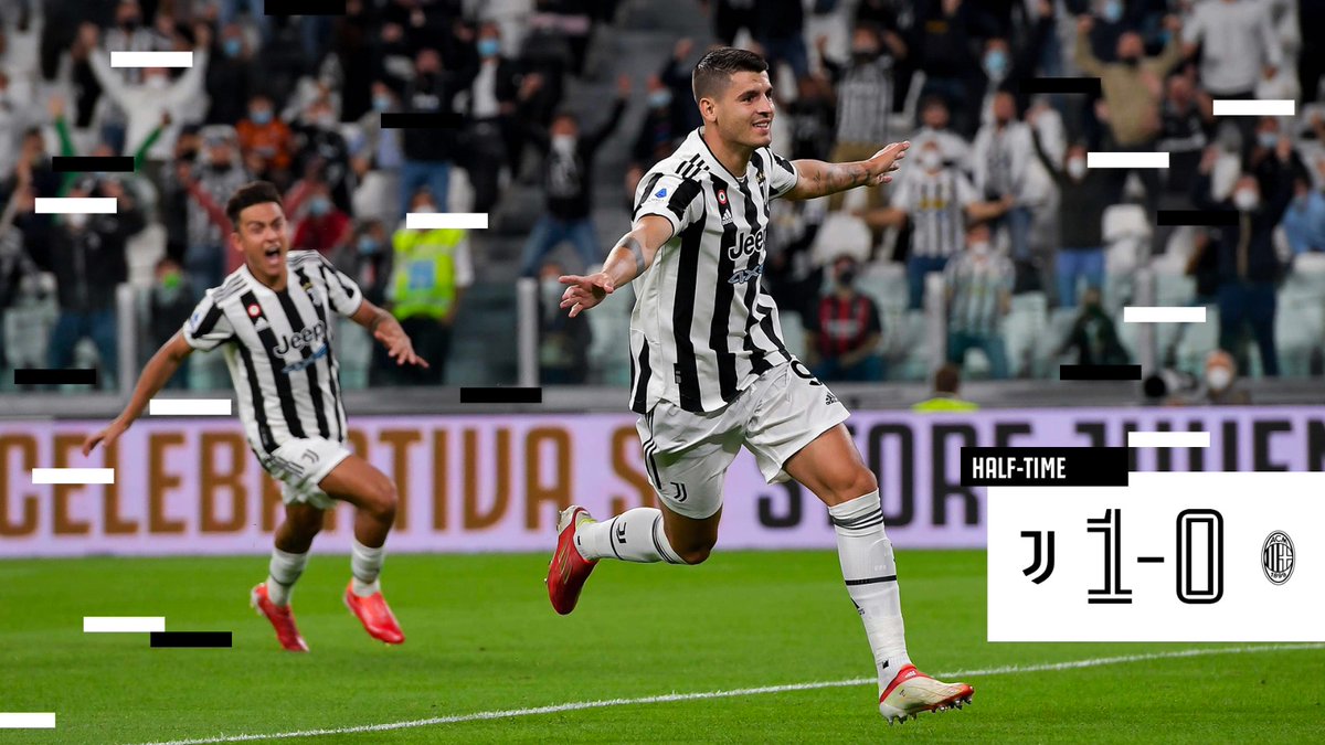 HT : Juventus 1-0 Milan
Siganteng <a href="/AlvaroMorata/">Álvaro Morata</a> 4'
#ForzaJuve