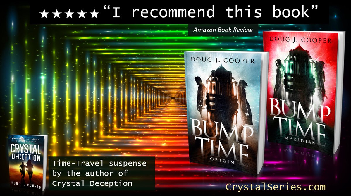 ★★★★★ “The AI made the perfect amoral character”
BUMP TIME ORIGIN
Time-travel Suspense by the author of Crystal Deception
Amazon: amazon.com/gp/product/B07…
Author Page: crystalseries.com
#timetravel #ian1 Books