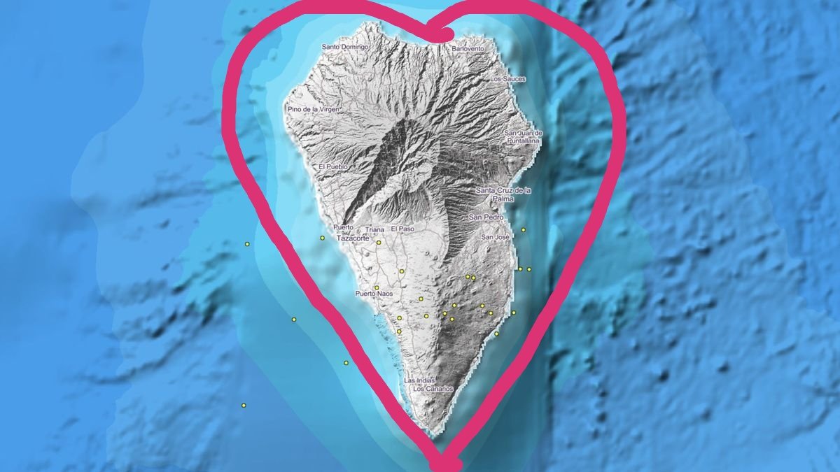 Todo mi cariño y apoyo a los habitantes de La Palma. Ojalá que no haya daños personales y que los daños materiales que ocasione el volcán sean mínimos ❤️❤️