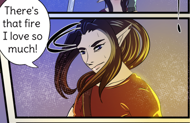 AAAfantasycomic's tweet photo. ⚔️An Adverse Adventure UPDATED⚔️
"There's that fire I love so much"
Web Toons: https://t.co/rcJyylW0L3
Tapas: https://t.co/j7eAAEeie9
My site: https://t.co/8wOu01dW4F
Patreon- https://t.co/iXallv6Qoy
#AAAcomic #webcomic #artistontwitter https://t.co/yAZQoyjdoC
