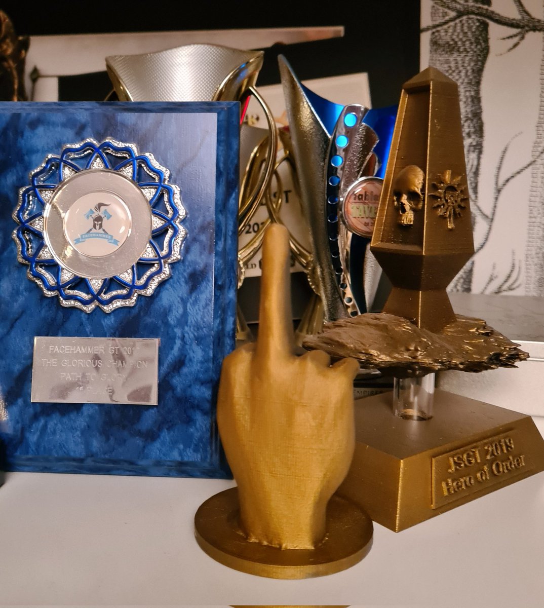 Won the best trophy...saltiest player at Saltfest 2021...although got 7 votes from playing 3 games..🤔 Thanks <a href="/archie1992/">Chris Archibald</a> for running a very fun event, I'm knacked after laughing and shouting way too much..just what was needed 🖕