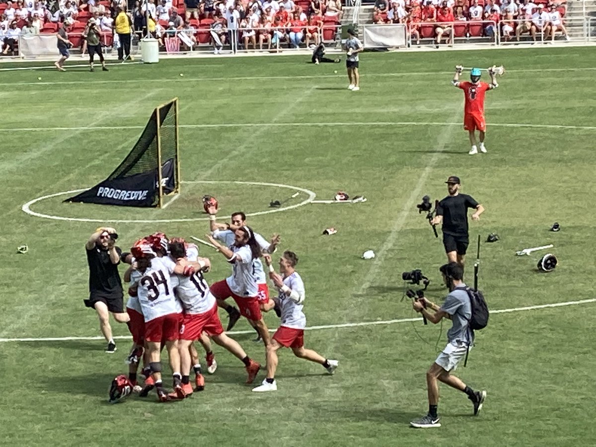 Thank you <a href="/PLLChaos/">Carolina Chaos</a> <a href="/PremierLacrosse/">Premier Lacrosse League</a> for a great championship game <a href="/AudiField/">Audi Field</a>.  So happy Chaos are the champs.