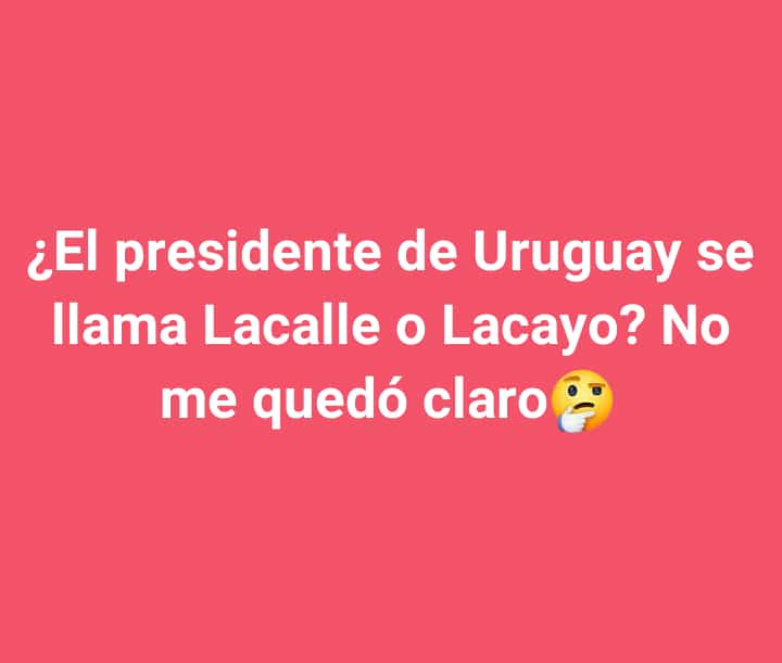 Es una duda que tengo.
#UnidadLatinoamericana

@irr644 
@guardian_romel 
@jcgc486 
@Foro_Candanga 
@PartidoPSUV @JorgePsuvR @psuvelrecreoccs 
@21Larealidad @lrrc2020 @TuiteraBella17 
#YoApoyoaSupra
#SupraNoSeDetiene