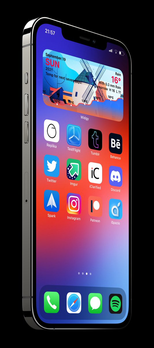DesignByRoss's tweet image. One more gorgeous widget!

Wallpaper @EvgeniyZemelko I think 🤔 
Mockup @screenshot_pro 
Widget me available on rosshee.gumroad.com

#ios15rc #Widgy #setup
