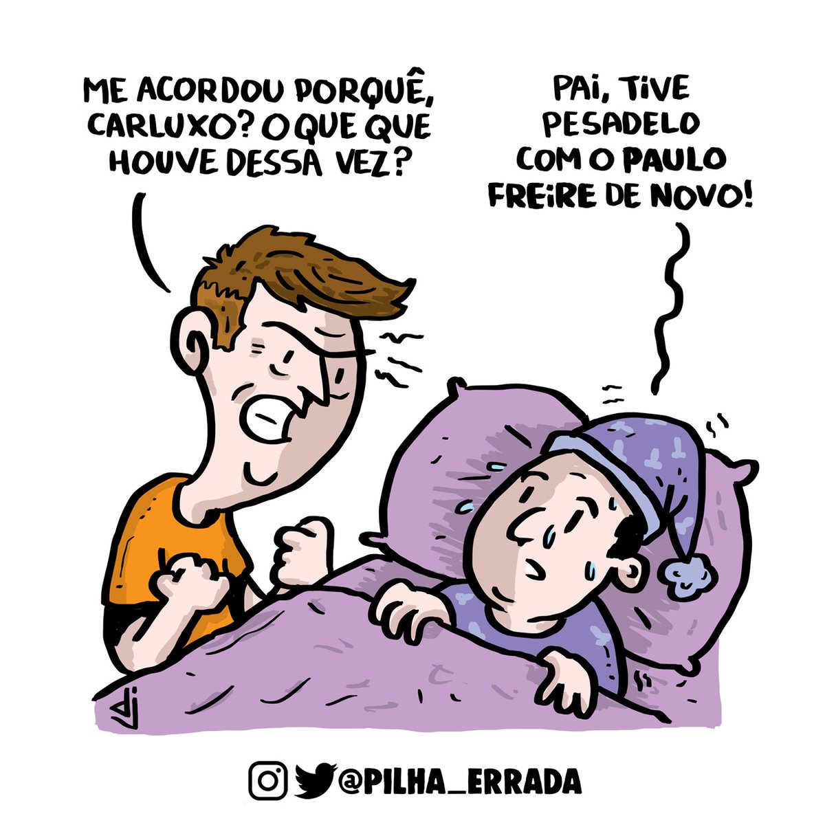 pilha_errada's tweet photo. Residência dos Bolsonaro, começo dos anos 90.
Pelo centenário de Paulo Freire!
#cartum #charge #humor #pilhaerrada #paulofreire #paulofreirevive #paulofreire100anos #100anospaulofreire #centenáriopaulofreire #educação #forabozo #forabolsonaro #forabolsonarogenocida https://t.co/ADnrgjADX4