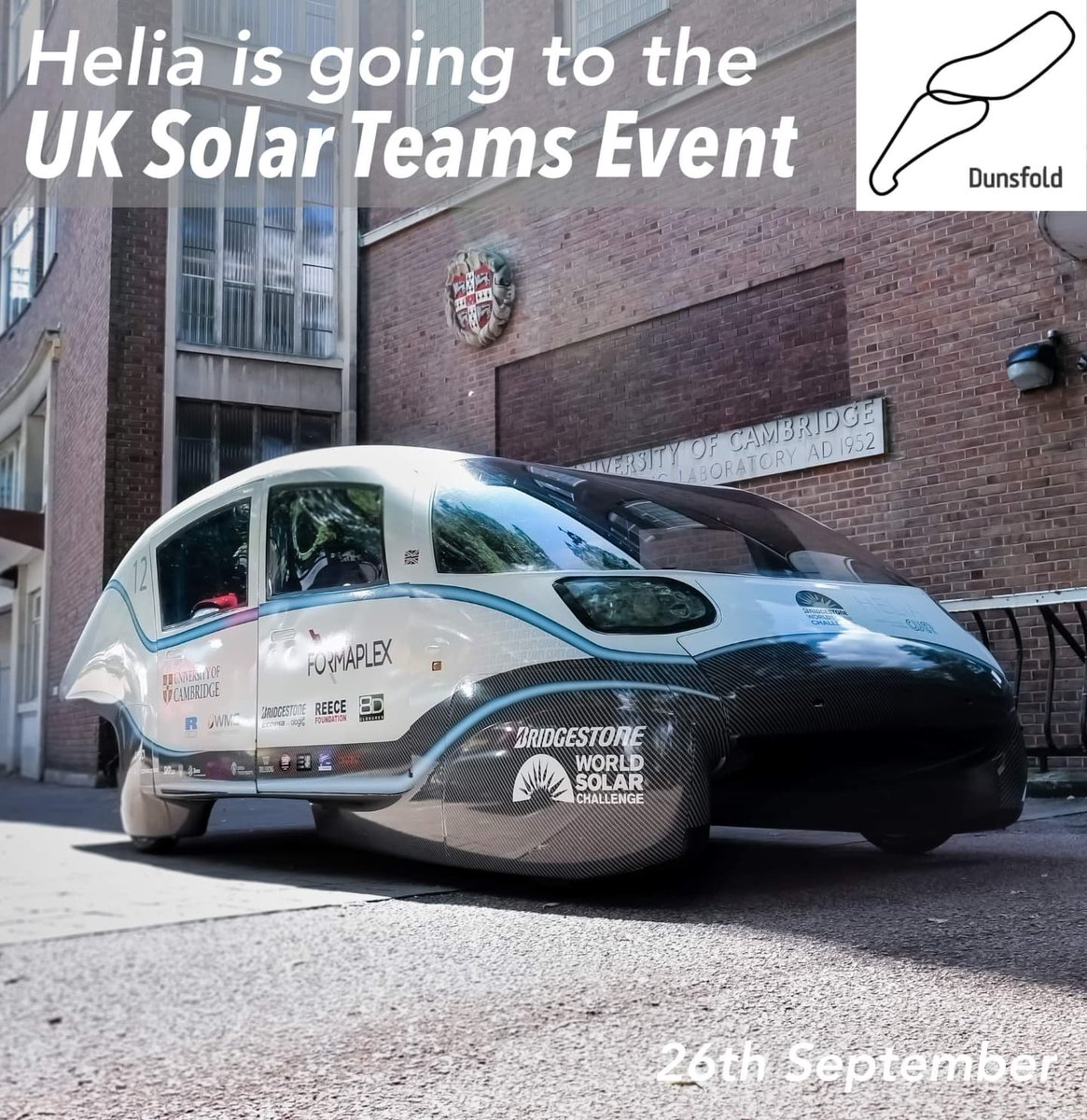 Cambridge University Eco Racing (@cuersolarteam) on Twitter photo We are delighted to announce that we will be attending a novel UK Solar Car Teams event on 26th September at the Top Gear Race Track in Dunsfold, where we will be joining @duem_electric, <a href="/ArdinglySolar/">Ardingly Ifield Solar</a> and <a href="/uonscracing/">UoN Solar Racing Team</a>
If you are interested in attending, email captain@cuer.co.uk We are delighted to announce that we will be attending a novel UK Solar Car Teams event on 26th September at the Top Gear Race Track in Dunsfold, where we will be joining @duem_electric, <a href="/ArdinglySolar/">Ardingly Ifield Solar</a> and <a href="/uonscracing/">UoN Solar Racing Team</a>
If you are interested in attending, email captain@cuer.co.uk