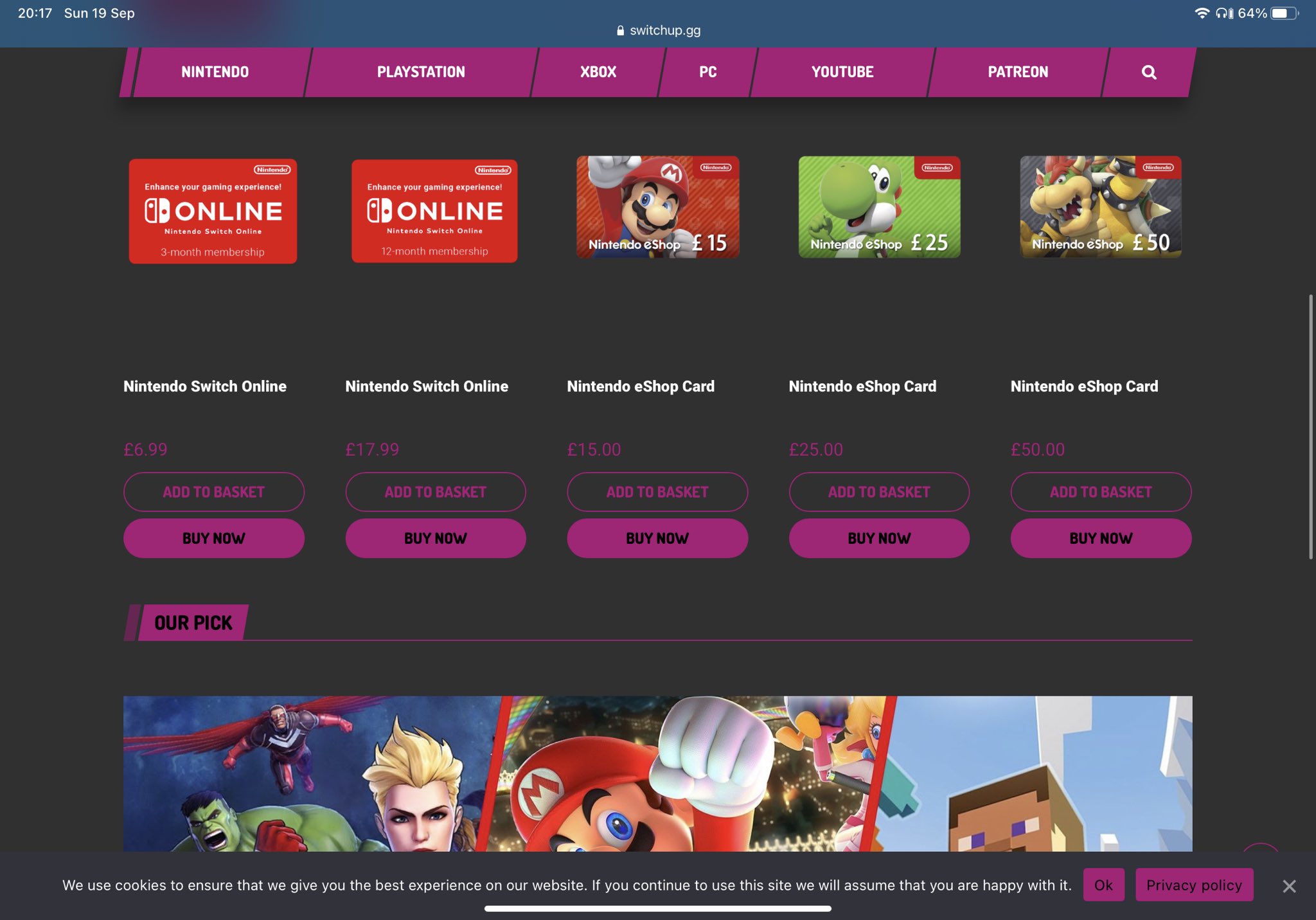 Nintendo Switch Digital Games