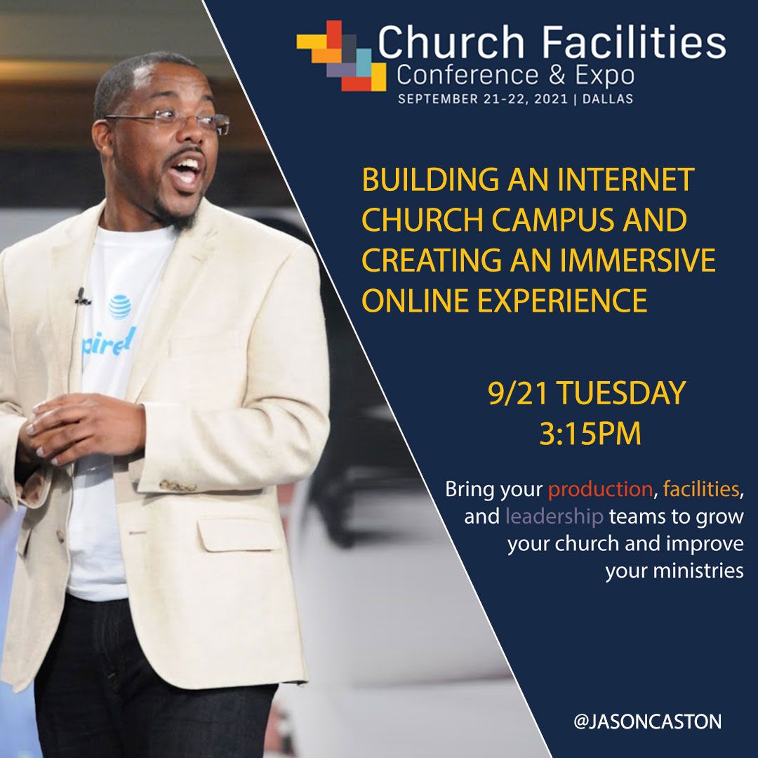 ichurchmethod's tweet image. I’m headed to Dallas for #CFX2021! Join me for the premier annual event for church production, facilities, and leadership. I’ll be presenting on The Future of Online Church and Online Experiences.
churchfacilitiesexpo.com/registration/ 
@church_expo #churchproduction #churchtech