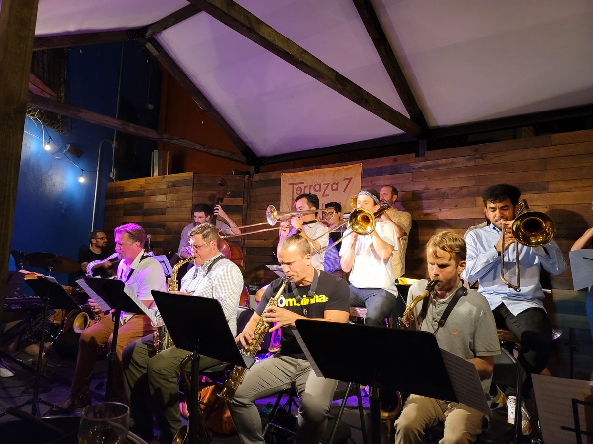 Pedro Giraudo (@pedrogiraudo) on Twitter photo The Big Band is BACK! Join us tomorrow Mon Sep 20th at <a href="/Terraza7/">Terraza 7</a> for the kind of excitement only 17 musicians playing together can give you!
7:30pm open rehearsal - 9pm performance.
<a href="/ryankeberle/">Ryan Keberle</a> <a href="/auterkeia/">Jeremy Powell</a> <a href="/mfahie/">Mike Fahie</a> <a href="/TatumGreenblatt/">Tatum Greenblatt</a> <a href="/JDeutschMusic/">Josh Deutsch</a> <a href="/JessJurkovic/">Jess Jurkovic - Season 2.5</a> #nycmusic The Big Band is BACK! Join us tomorrow Mon Sep 20th at <a href="/Terraza7/">Terraza 7</a> for the kind of excitement only 17 musicians playing together can give you!
7:30pm open rehearsal - 9pm performance.
<a href="/ryankeberle/">Ryan Keberle</a> <a href="/auterkeia/">Jeremy Powell</a> <a href="/mfahie/">Mike Fahie</a> <a href="/TatumGreenblatt/">Tatum Greenblatt</a> <a href="/JDeutschMusic/">Josh Deutsch</a> <a href="/JessJurkovic/">Jess Jurkovic - Season 2.5</a> #nycmusic