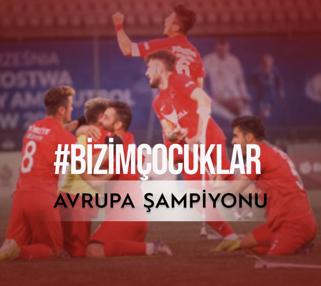Üst üste ikinci kez Avrupa şampiyonu olan Ampute Futbol Milli Takımımızı yürekten tebrik ediyorum.
Gaziler Günü'nde tüm milletimizi gururlandıran Millilerimize teşekkürler.