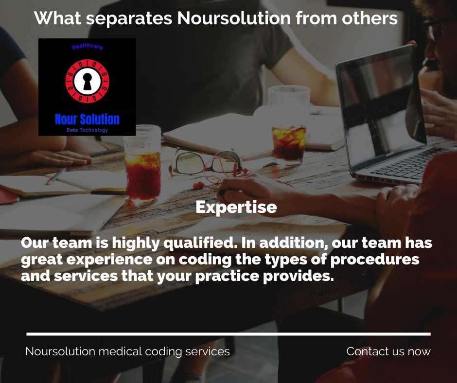 noursolution's tweet image. expertise
Our team is highly qualified. In addition, our team has great experience on coding the types of procedures and services that your practice provides

#health #care #تأمين #hospital  #healthy  #doctors #medical #doctor #Healthcare #insurance #hospitals #drug #medicine