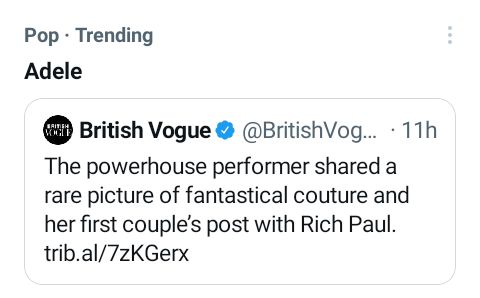 adele_queena's tweet image. She posts once and is trending. As she should 😌💅