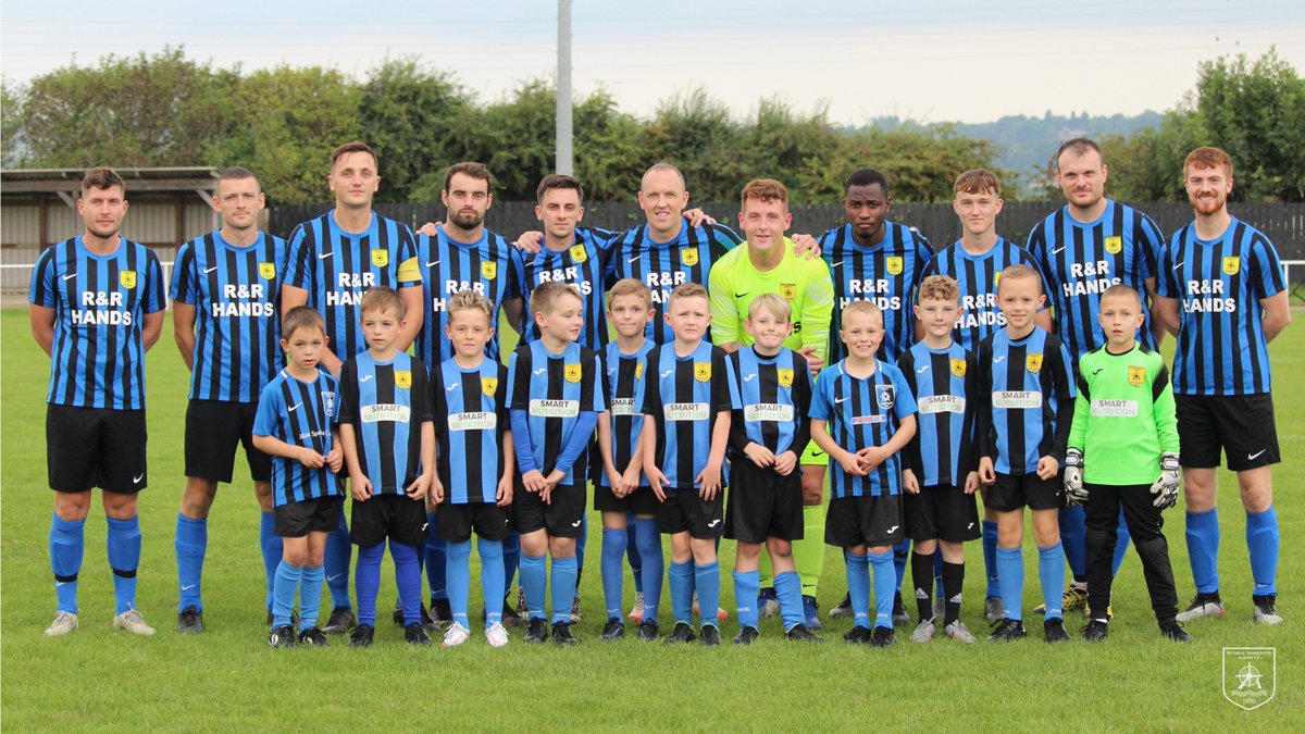 RACAFC1970's tweet photo. MASCOTS | The RACA Under-9's accompanied the team onto the pitch for Saturday's match against Blyth Town. Our lucky charms!

#RACA🔵⚫ https://t.co/bAjHoyogdw