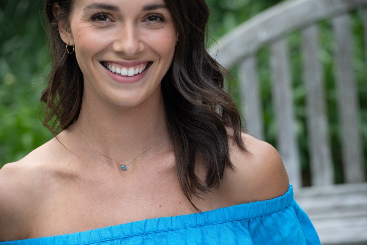 HestiaJewels's tweet photo. Manifesting happiness 💙✨💎 the AUDREY necklace in Swiss blue topaz, available @YesSheMay
#modernjewelry #necklaces #pendants #pendantnecklaces #daintynecklaces #madewithlove #yesshemay #luxuryjewelry #goldjewelry #torontofashion #onlinestore #femalebusiness https://t.co/HclQEzwYRM