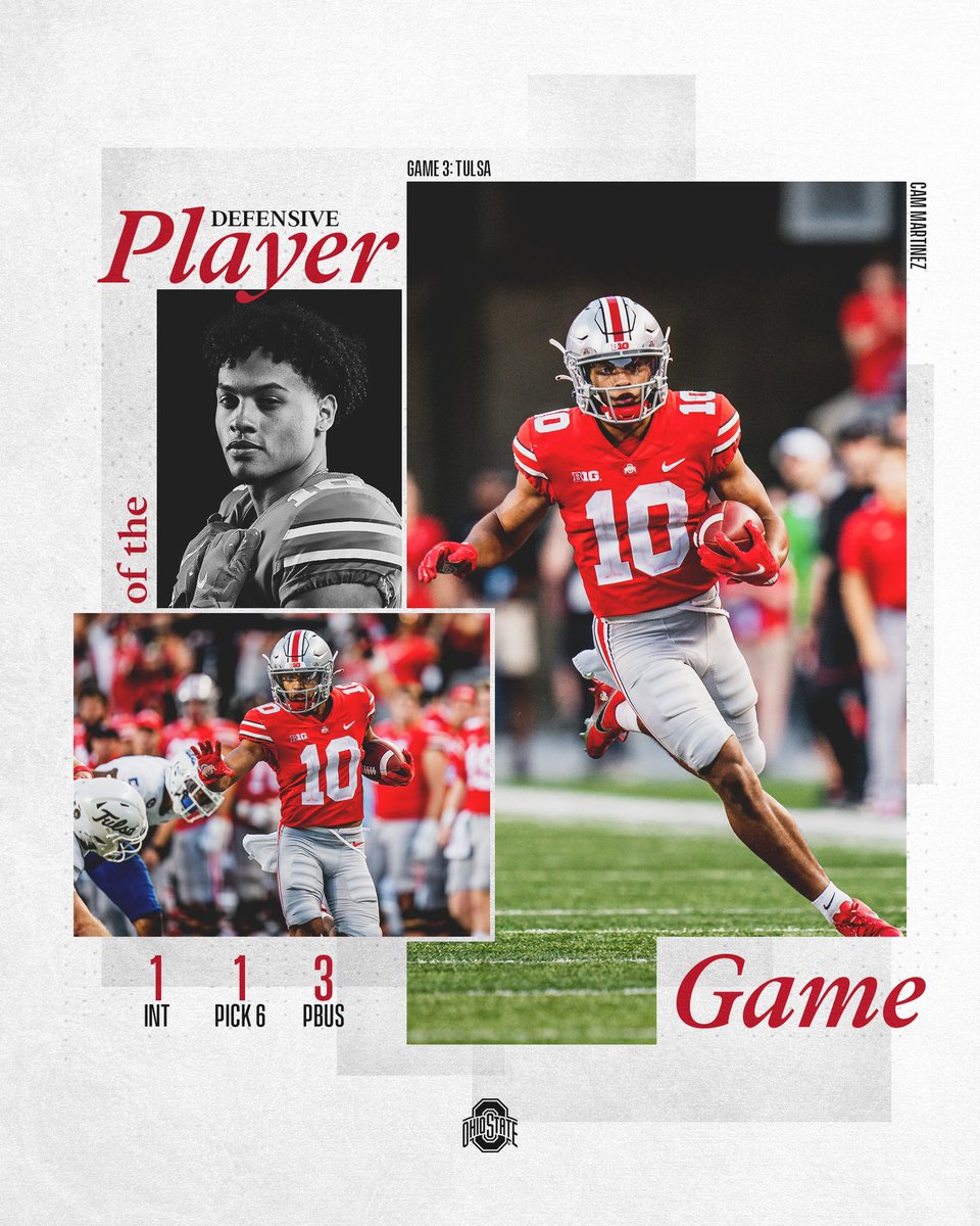 OhioStateFB's tweet photo. playmaker 💯

@C_Mart1k 

#GoBucks https://t.co/bmAq7fMOsz