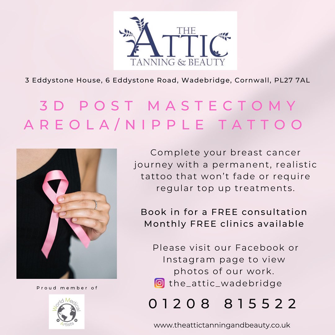 The Attic Permanent Cosmetics & Beauty (@attictanning) on Twitter photo Helping breast cancer survivors feel complete again. 💗
@wma2021 @worldmedicalartists
<a href="/primroseunit/">The Primrose Foundation</a> <a href="/RCHTWeCare/">Royal Cornwall Hospitals NHS Trust</a> <a href="/BreastCancerNow/">Breast Cancer Now</a> <a href="/pinkribbonfound/">pinkribbonfoundation</a> <a href="/mastectomynet/">(-)(*)astectomy Network</a> @MacmillanSWest Helping breast cancer survivors feel complete again. 💗
@wma2021 @worldmedicalartists
<a href="/primroseunit/">The Primrose Foundation</a> <a href="/RCHTWeCare/">Royal Cornwall Hospitals NHS Trust</a> <a href="/BreastCancerNow/">Breast Cancer Now</a> <a href="/pinkribbonfound/">pinkribbonfoundation</a> <a href="/mastectomynet/">(-)(*)astectomy Network</a> @MacmillanSWest