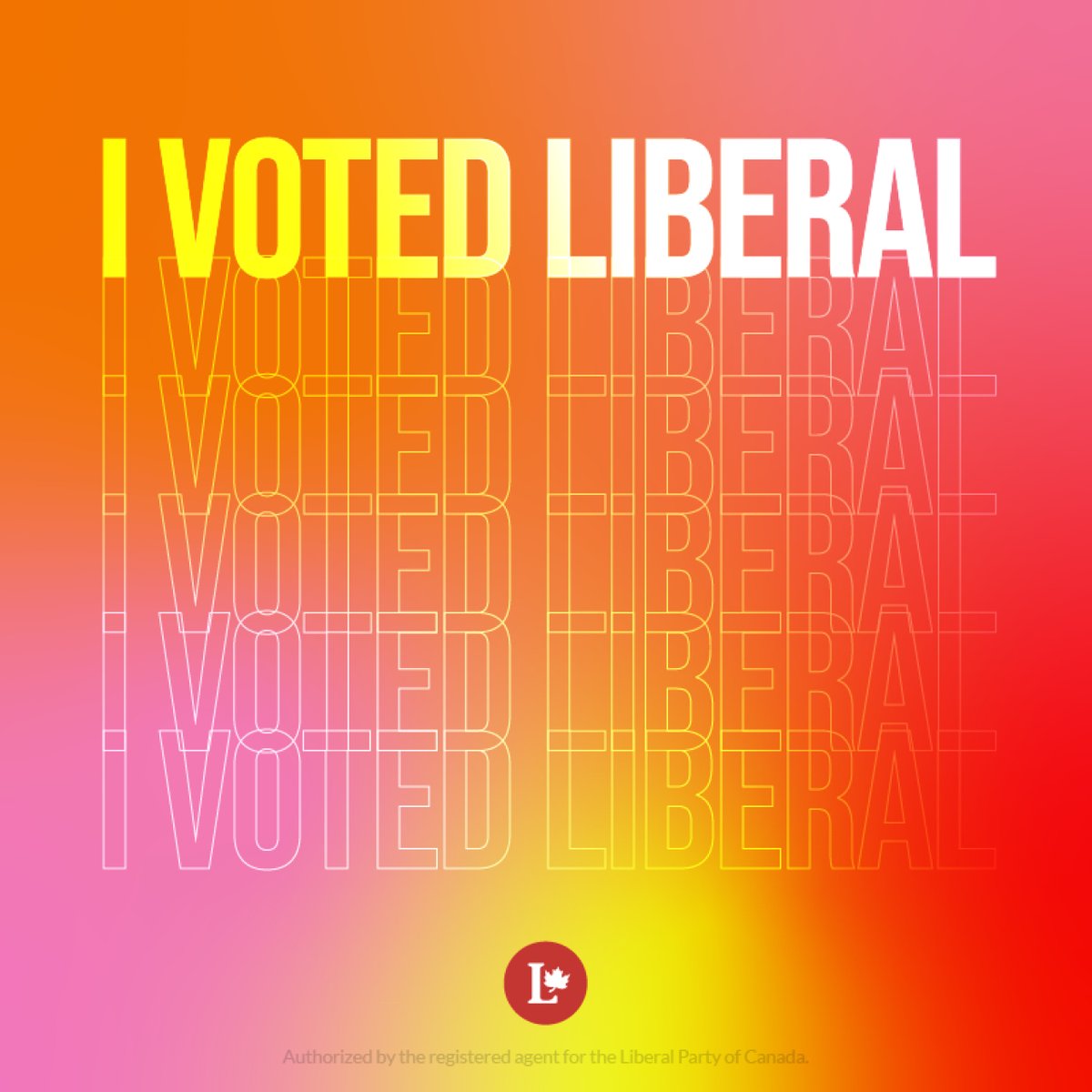 TrevorLiberal's tweet photo. I voted Liberal! https://t.co/bkIEIPmroq