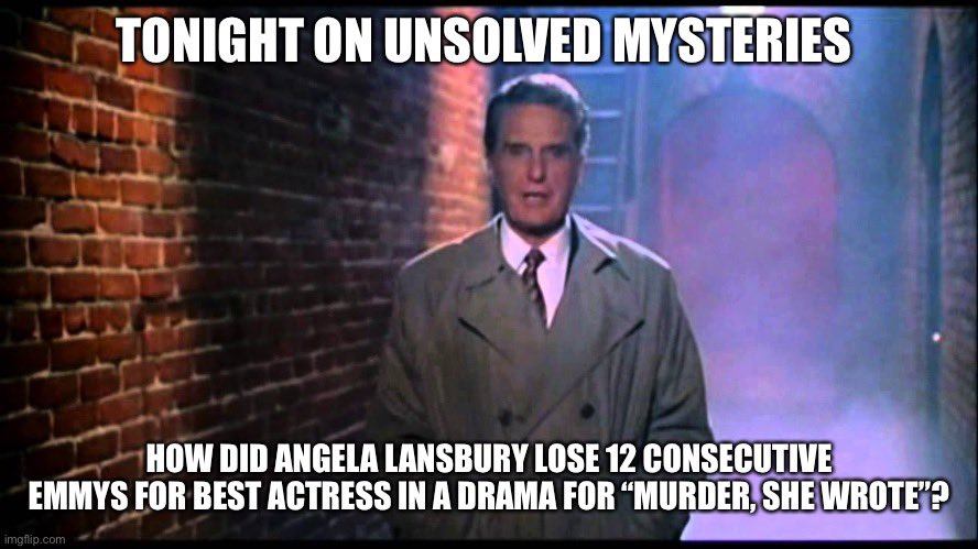 poptrashmuseum's tweet photo. The ultimate unsolved mystery #Emmys #EmmyAwards https://t.co/wTaC1gBLhB