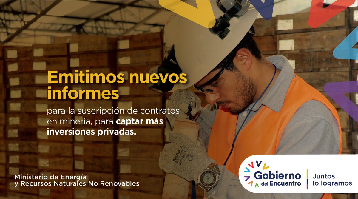 JuankBanda593's tweet photo. 🙏🏻🔸📈🔦
#MineriaSostenibleYResponsable

La minería se consolida como un sector fundamental para captar recursos económicos que permitan viabilizar acciones encaminadas en el desarrollo social y la reactivación del país.

#JuntosLoLogramos 
@LassoGuillermo @xvgGeoengineer https://t.co/EqNda3MVfz