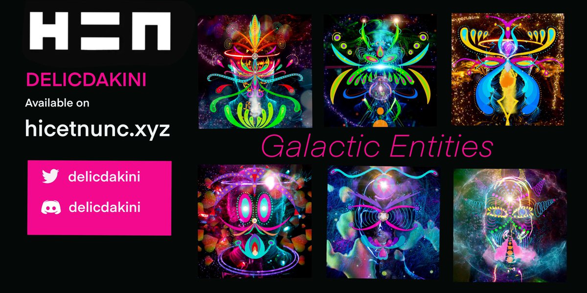 DelicDakini's tweet photo. Visual representation of beings that visit me during magic mushrooms ceremonies 🍄🧚‍♀️ No 1 is sold out, the rest is still available @hicetnunc2000 🥳
https://t.co/HPQBrLa0ir
#HEN #hicetnunc #OBJKT #tezosnft #tezosart #psychedelicnft #NFTCommunity #nftart #nftcollector #nftartist https://t.co/DqP9hiheXb