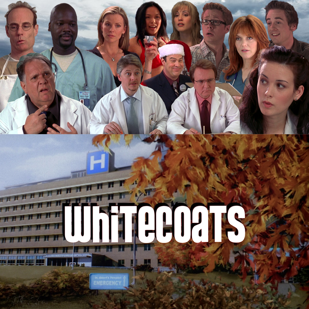 JammingJV's tweet photo. Hey, not every movie is a "10"! But sometimes there's just enough humor and heart, plus genuinely great actors and lots of ambition, to make it a really fun watch. "White Coats" (2004). 🍁🚑💉 #movienight #AmazonPrimeVideo #Free #CanadianMovie #Comedy #DaveFoley #DanAykroyd https://t.co/TAeVn7XRRS
