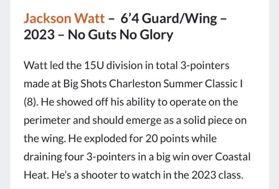 Jackson_watt5's tweet photo. @TweetsbyCoachP Jackson Watt
6’4 SG
NRCA 2023
4.1 GPA
@NRCAbasketball 
coach info:
@CoachKruger33 
my email
Jackson.lucas.watt@gmail.com https://t.co/EmnEGmOjei