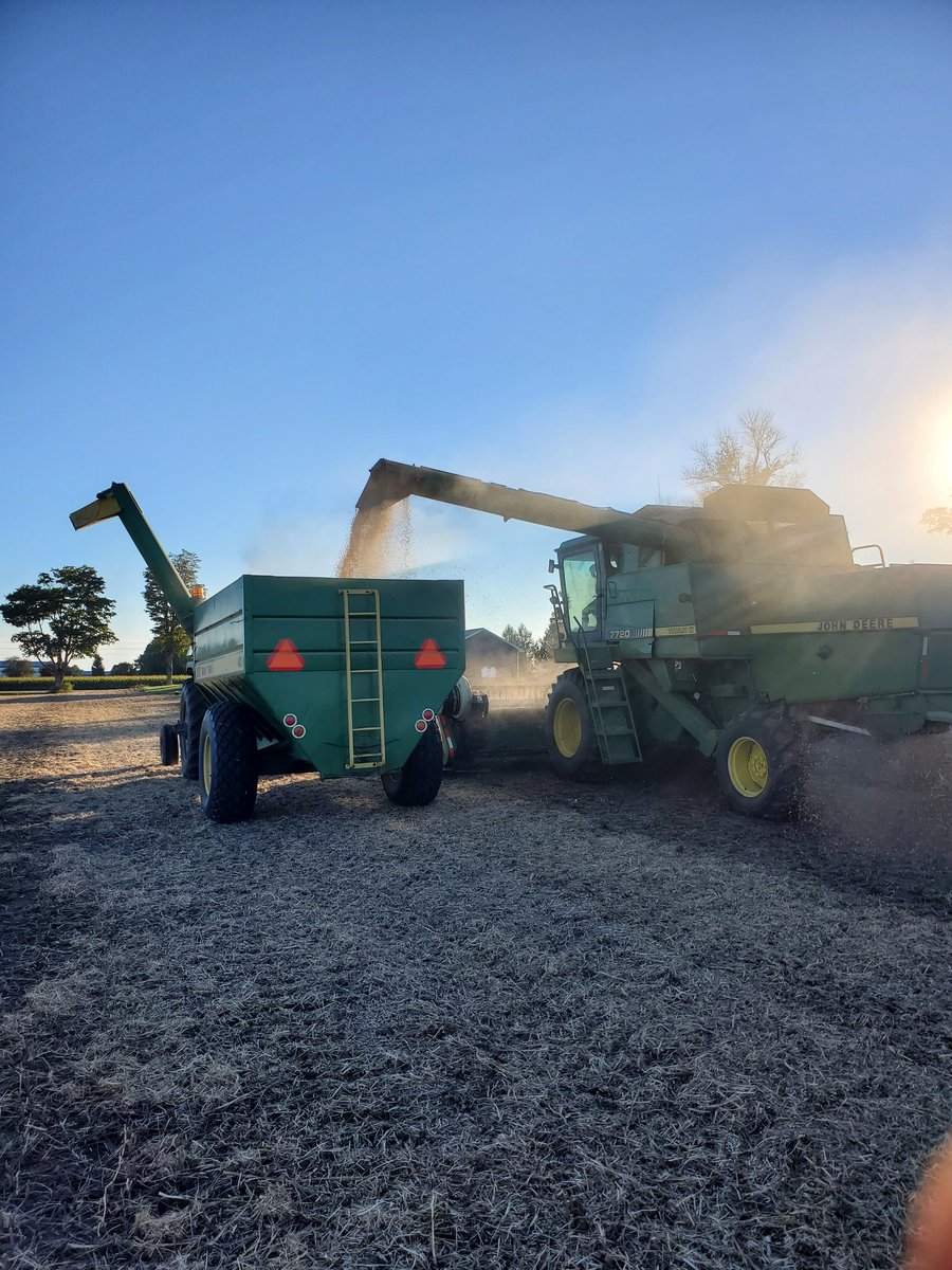 In 1988 this john deere 7720 titan 11 would have been a big deal. But she is still doing a mint job.