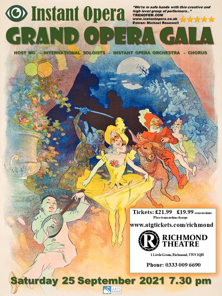 Instant Opera reopen Richmond Theatre after 559 long dark days with a Grand Opera Gala!  65 incredible artists celebrate a return to the stage. Join us for the party!  atgtickets.com/shows/instant-…