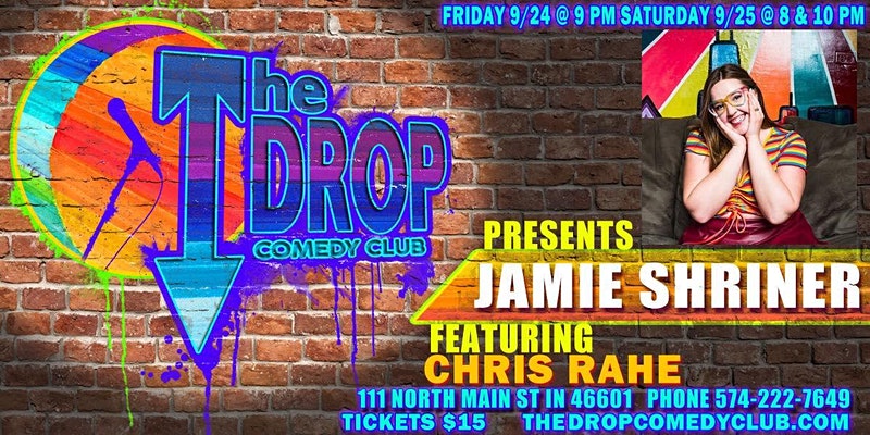 DropComedyClub's tweet image. Well would you look at that - we're bringing you another incredible weekend of comedy 🎤 Get tickets here: eventbrite.com/e/jamie-shrine…

Chicago comedian Jamie Shriner is headlining at The Drop September 24th &amp;amp; 25th, &amp;amp; she's ready to bring the fun &amp;amp; the music!