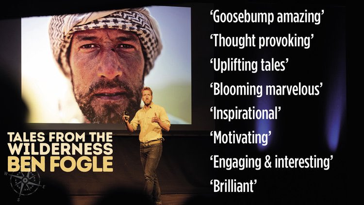 Inspirational evening listening to <a href="/Benfogle/">Ben Fogle</a> recount his many extraordinary adventures #talesfromthewilderness. Well worth the 18 month wait!